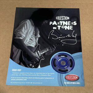 Brian May of Queen - Celestion Speakers - 2006 Print Ad